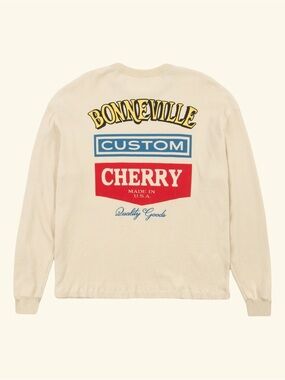 Cherry LA Natural Boxy Thermal Logo Longsleeve
